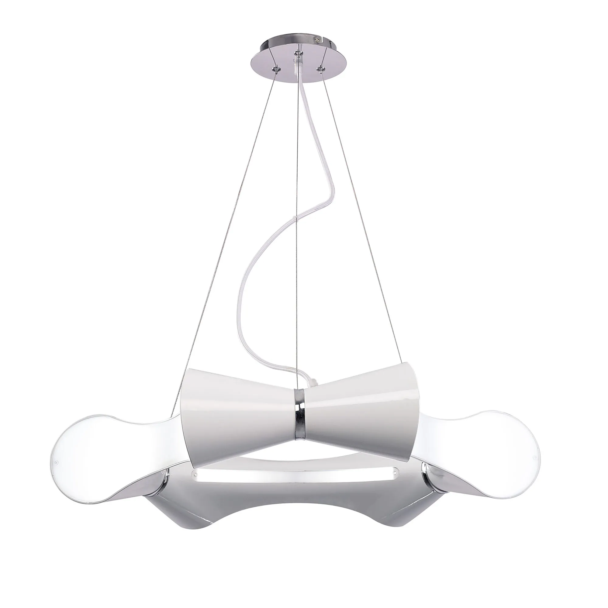 Ora Gloss White Ceiling Lights Mantra Multi Arm Fittings